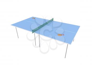 Royalty Free Clipart Image of  Table Tennis 