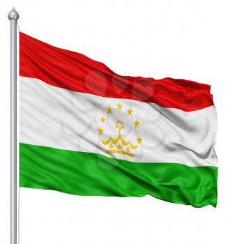 Royalty Free Clipart Image of the Flag of Tajikistan