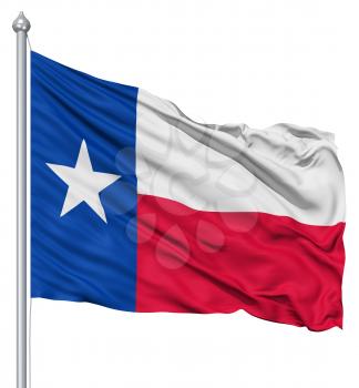 Royalty Free Clipart Image of the Flag of Texas