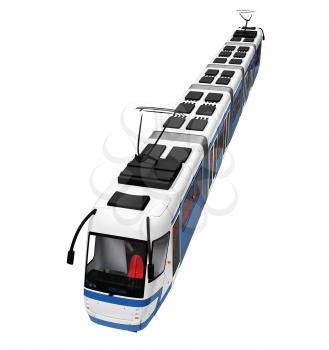 Royalty Free Clipart Image of a Tramway