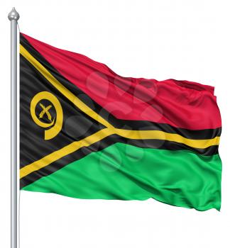 Royalty Free Clipart Image of the Flag of Vanuatu