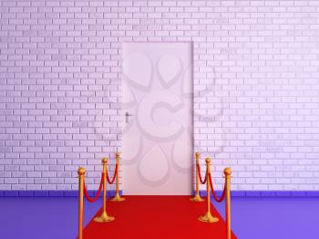 Royalty Free Clipart Image of a VIP Door