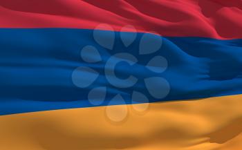 Royalty Free Clipart Image of the Flag of Armenia