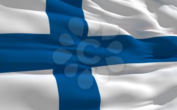 Royalty Free Clipart Image of the Flag of Finland