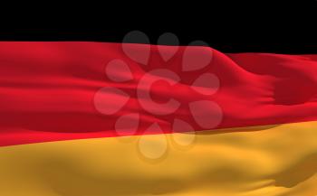Royalty Free Clipart Image of the Flag of Germany
