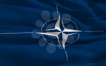 Royalty Free Clipart Image of the Nato Flag