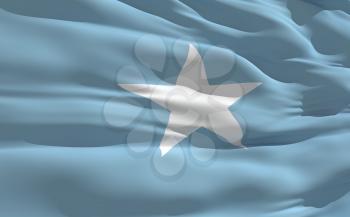Royalty Free Clipart Image of the Flag of Somalia