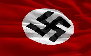 Royalty Free Clipart Image of a Nazi Flag