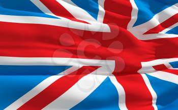 Royalty Free Clipart Image of the United Kingdom Flag