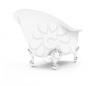 Royalty Free Clipart Image of a Bathtub