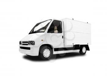Royalty Free Clipart Image of a Cargo Car