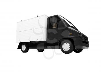 Royalty Free Clipart Image of a Van 