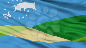 Gualeguaychu City Flag, Country Argentina, Closeup View, 3D Rendering