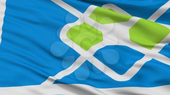 Lp City Flag, Country Argentina, Closeup View, 3D Rendering