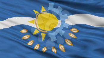 Partido De Chivilcoy City Flag, Country Argentina, Closeup View, 3D Rendering