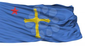 Asturian Nationalistic Flag, Isolated On White Background, 3D Rendering