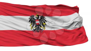 Austria State Flag, Isolated On White Background, 3D Rendering