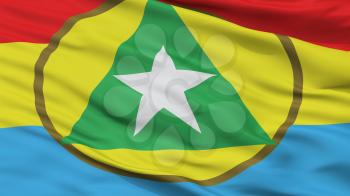 Bandiera Cabinda Flag, Closeup View, 3D Rendering