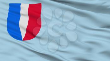 Kalinkavicy City Flag, Country Belarus, Closeup View, 3D Rendering