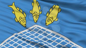 Pastavy City Flag, Country Belarus, Closeup View, 3D Rendering
