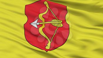 Pinsk City Flag, Country Belarus, Closeup View, 3D Rendering