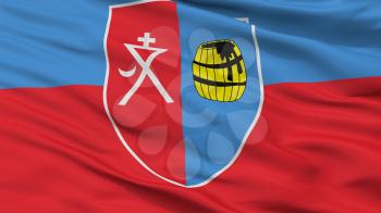 Smalavicy City Flag, Country Belarus, Closeup View, 3D Rendering