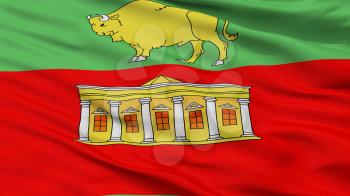 Svislac City Flag, Country Belarus, Closeup View, 3D Rendering