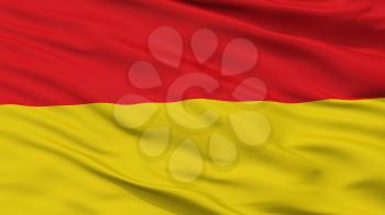 Afbeelding Oostende City Flag, Country Belgium, Closeup View, 3D Rendering