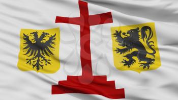 Geraardsbergen City Flag, Country Belgium, Closeup View, 3D Rendering