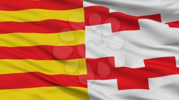 Hamont Achel City Flag, Country Belgium, Closeup View, 3D Rendering
