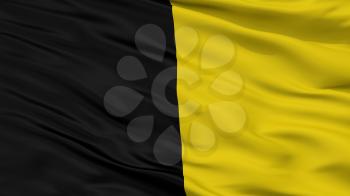 Jodoigne City Flag, Country Belgium, Closeup View, 3D Rendering