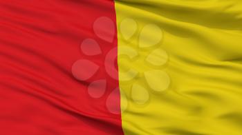 Luikvlag City Flag, Country Belgium, Closeup View, 3D Rendering