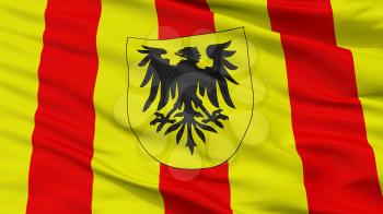 Mechlin City Flag, Country Belgium, Closeup View, 3D Rendering