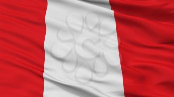 Mons City Flag, Country Belgium, Closeup View, 3D Rendering