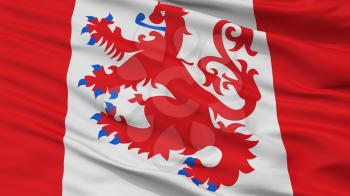 Sankt Vith City Flag, Country Belgium, Closeup View, 3D Rendering