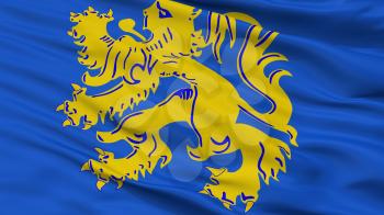 Zottegem City Flag, Country Belgium, Closeup View, 3D Rendering