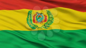 Bolivia Militar Flag, Closeup View, 3D Rendering