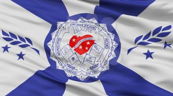 Belford Roxo City Flag, Country Brasil, Closeup View, 3D Rendering