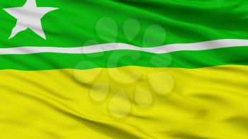 Boa Vista City Flag, Country Brasil, Roraima, Closeup View, 3D Rendering
