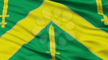Campina Grande City Flag, Country Brasil, Closeup View, 3D Rendering