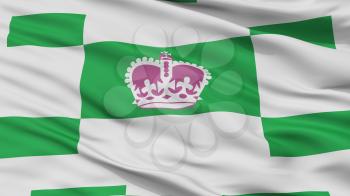 Charlottetown City Flag, Country Canada, Closeup View, 3D Rendering