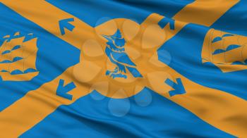 Halifax  City Flag, Country Canada, Closeup View, 3D Rendering