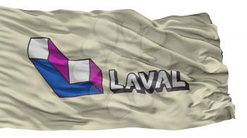 Laval City Flag, Country Canada, Quebec Province, Isolated On White Background, 3D Rendering
