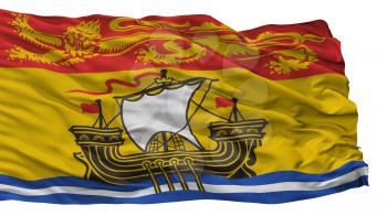 New Brunswick City Flag, Country Canada, Isolated On White Background, 3D Rendering