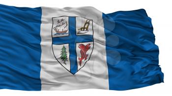 New Westminster City Flag, Country Canada, British Columbia Province, Isolated On White Background, 3D Rendering