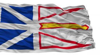 Newfoundland And Labrador City Flag, Country Canada, Isolated On White Background, 3D Rendering