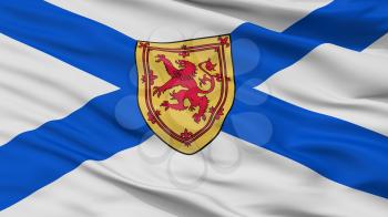 Nova Scotia City Flag, Country Canada, Closeup View, 3D Rendering