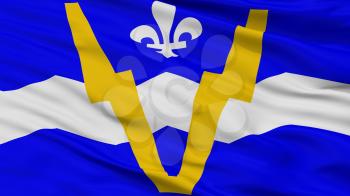 Shawinigan City Flag, Country Canada, Closeup View, 3D Rendering