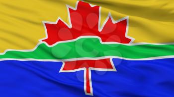 Thunder Bay City Flag, Country Canada, Closeup View, 3D Rendering