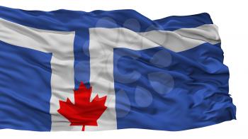 Toronto  City Flag, Country Canada, Isolated On White Background, 3D Rendering
